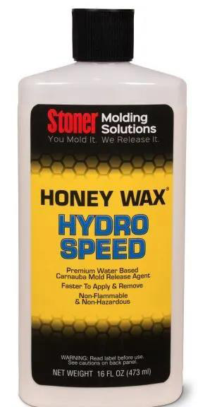 Stoner HoneyWax®Hydro Speed是一種高固含量的水性乳液，不含任何溶劑，旨在代替?zhèn)鹘y(tǒng)的高級(jí)涂蠟作為復(fù)合材料行業(yè)中的脫模劑。